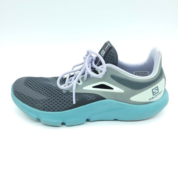 Salomon Predict Mod Gray Trail Running Shoes Womens Sz 9.5 *No Insoles* - Picture 1 of 7